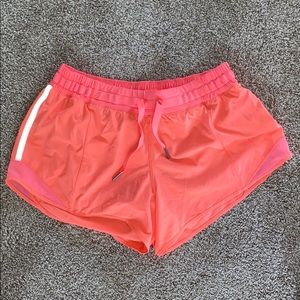 Lululemon Neon pink shorts size 8 4inch